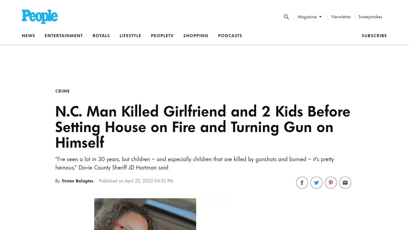 N.C. Man Killed Girlfriend and 2 Kids Before Setting House on Fire and ...