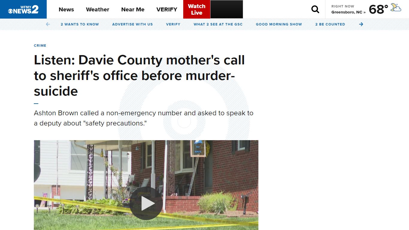 Davie County murder-suicide: Listen to mother's initial call ...